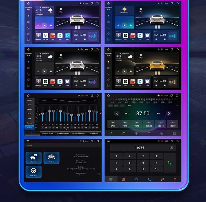 CarPlay Radio RDS GPS WiFi 4G Android Mercedes A B Sprinter Viano Vito