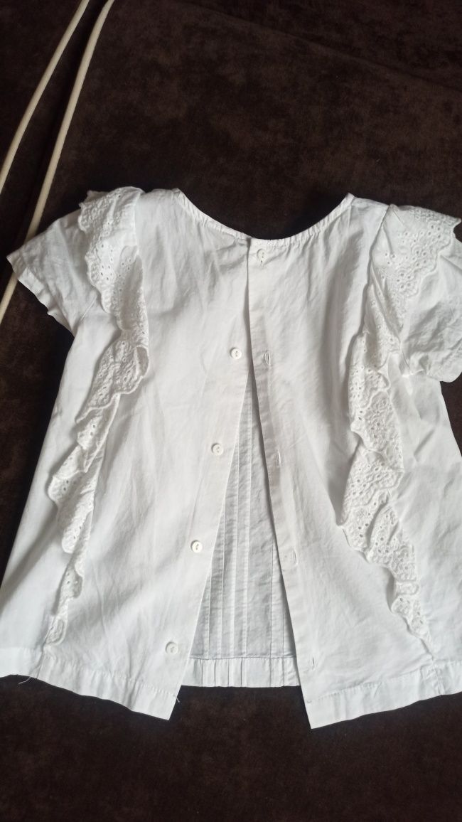 Biała bluzka firmy SMYK, rozm. 110 cm