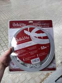 Карніз гнучки Bella Vita одинарний укомплектований 350 см білий