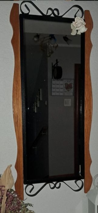 Lustro po renowacji lata 70-te wymiary 90 cm / 40 cm
