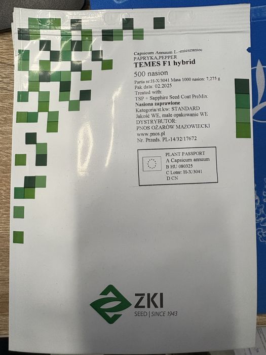 Sprzedam Papryka Temes 500szt