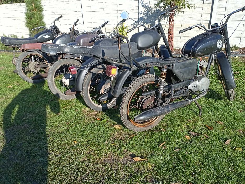 Garbuska WSK x 3. Dwu ramówka x 2.Silnik WFM Części.