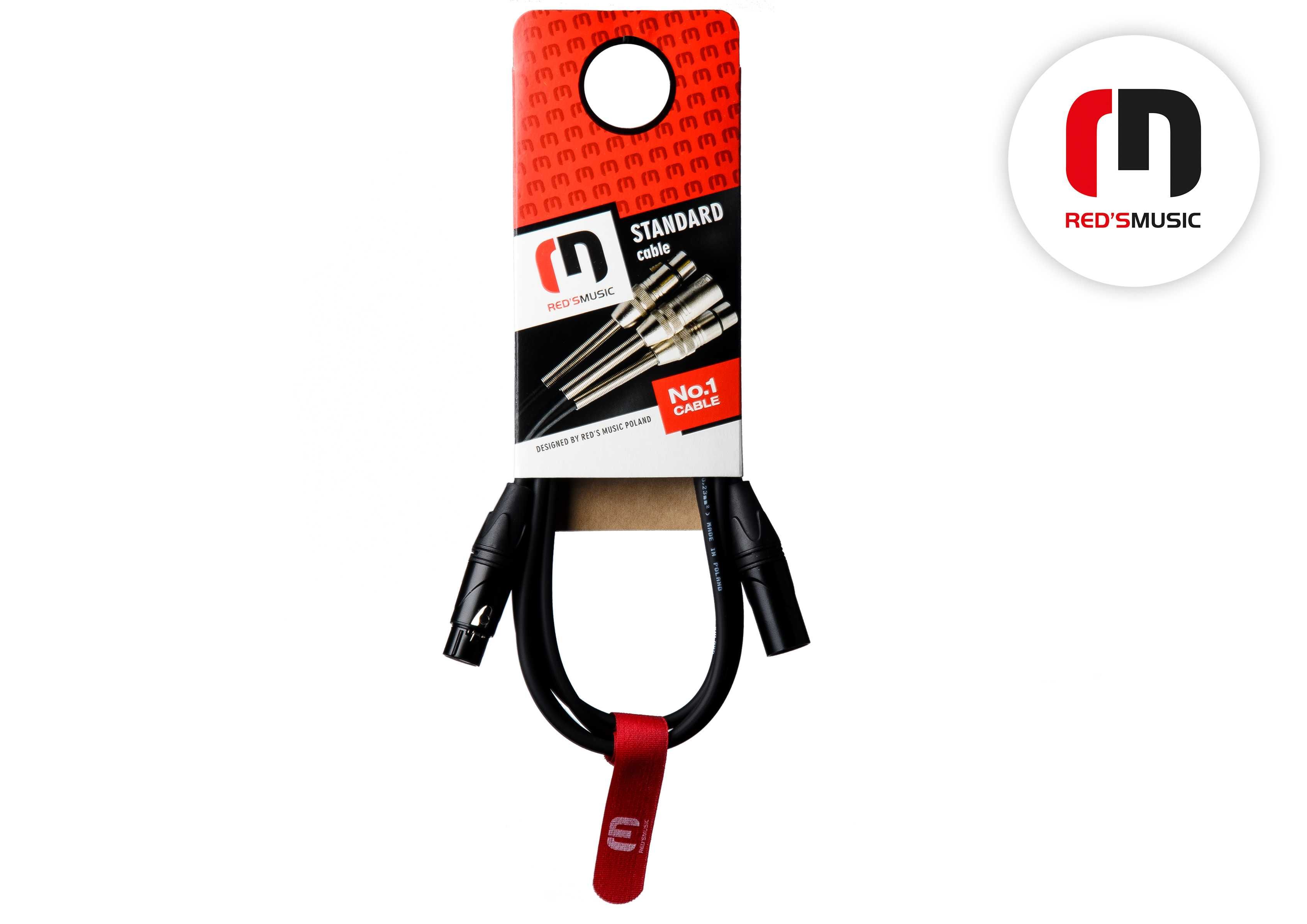 Kabel mikrofonowy 2m XLR - XLR Reds Music