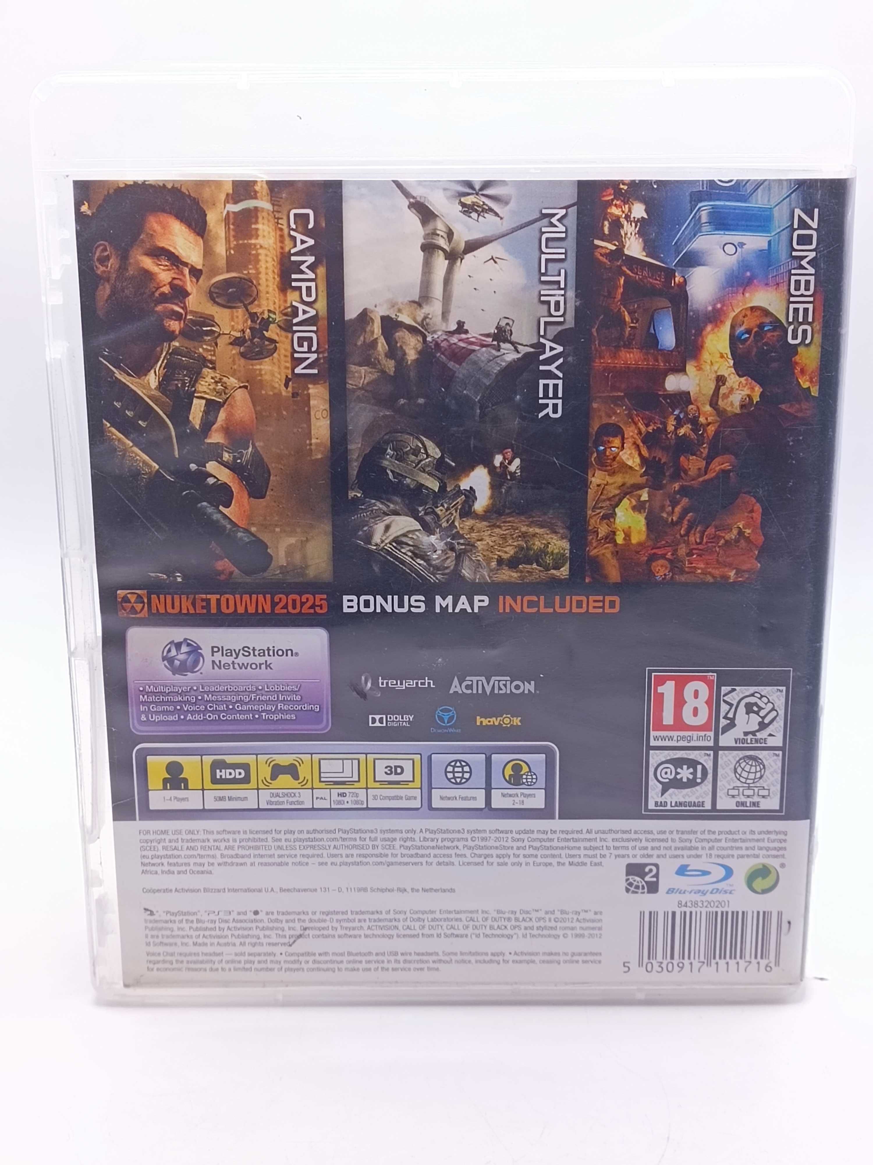 GRA Call Of Duty Black Ops II COD NA PS3 365/04/25s