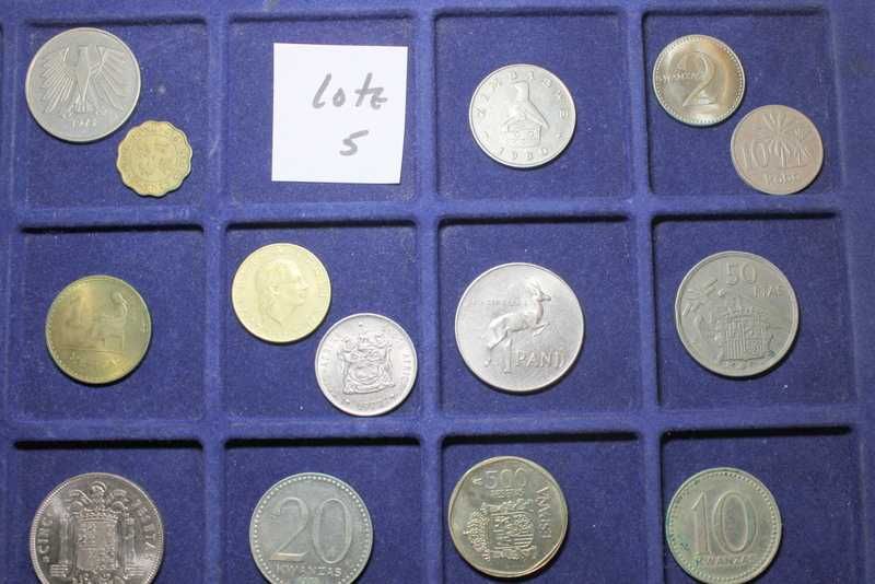 Lote de moedas estrangeiras variado (5)
