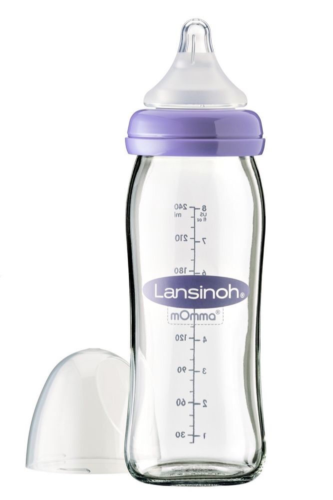 Nowa butelka lansinoh 240 ml szklana dla dziecka momma