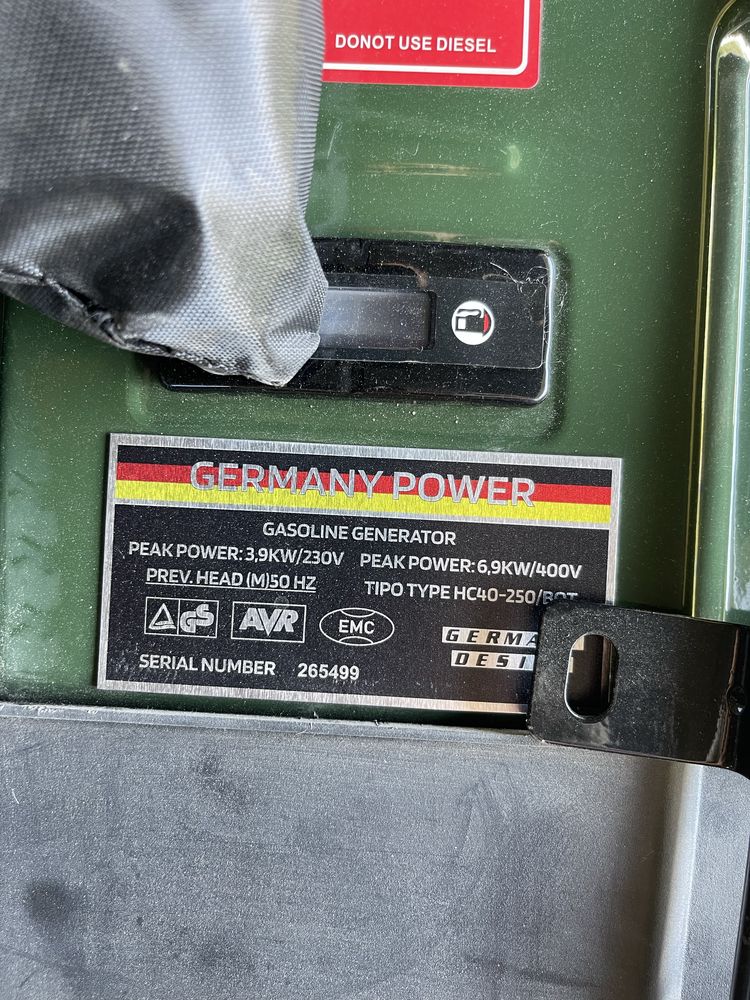 Nowy Generator prądotwórczy KONGERG KG-97-GN spalinowy