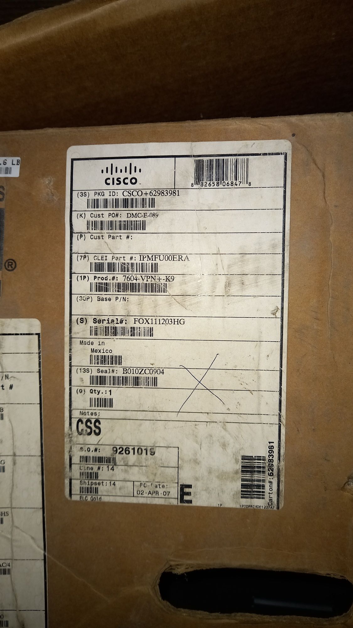 Маршрутизатор Cisco 7600 router