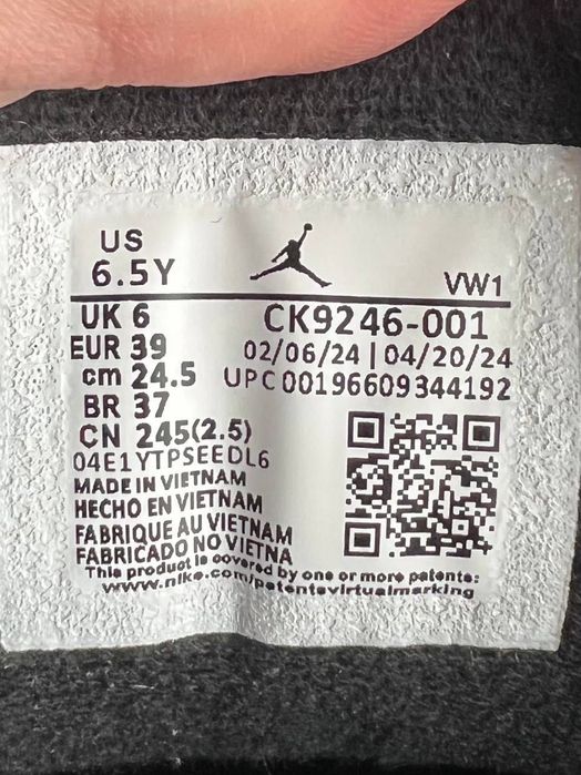 [БЕЗ ПРЕДОПЛАТ] Nike Air Jordan 3 Off-Noir Black 38