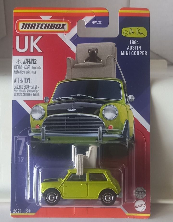 Mini mr bean matchbox