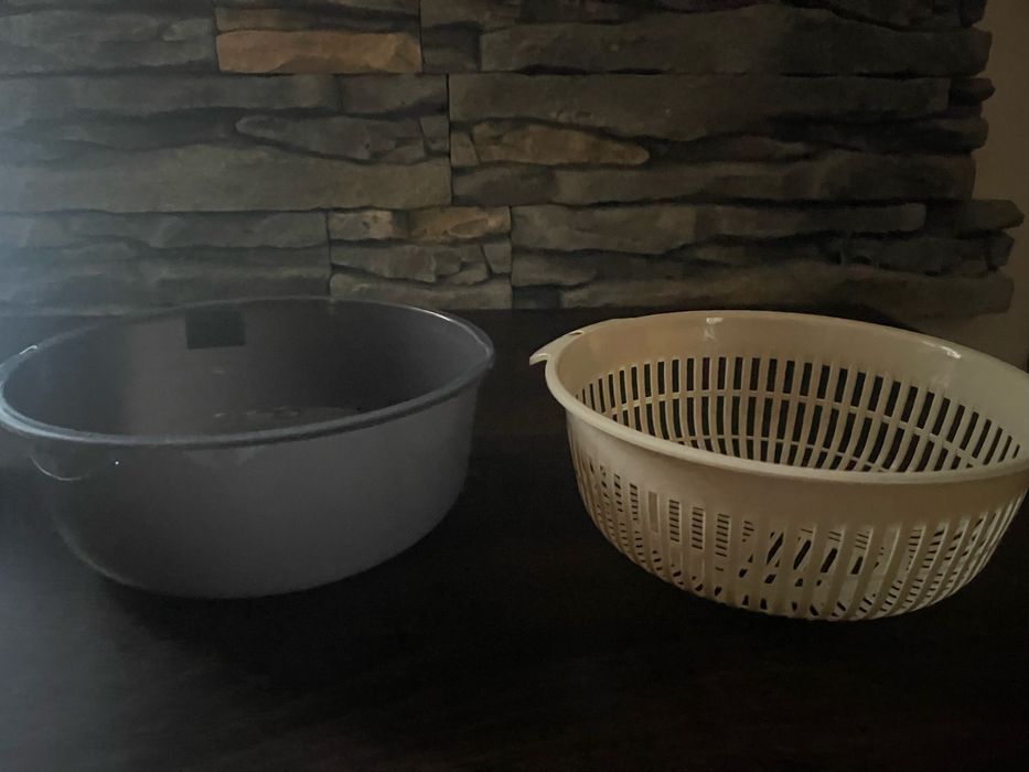 Miska + cedzak platsikowe 48tknk