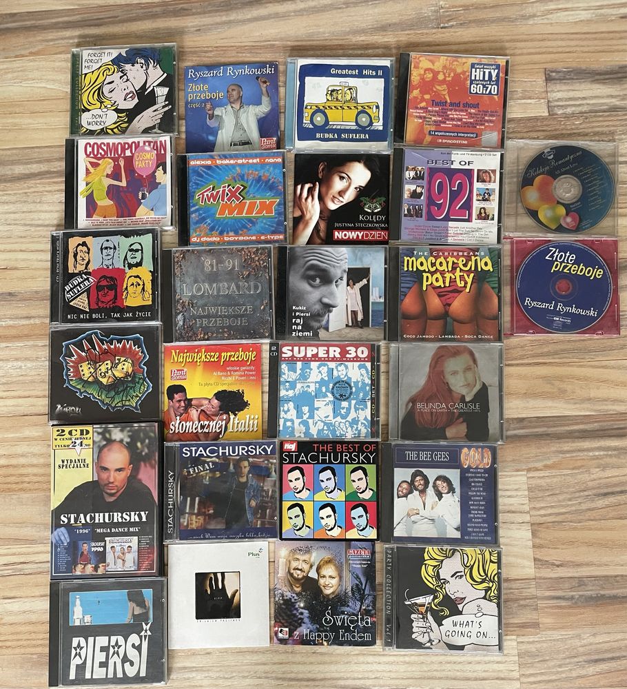 Plyty CD zestaw 28 sztuk