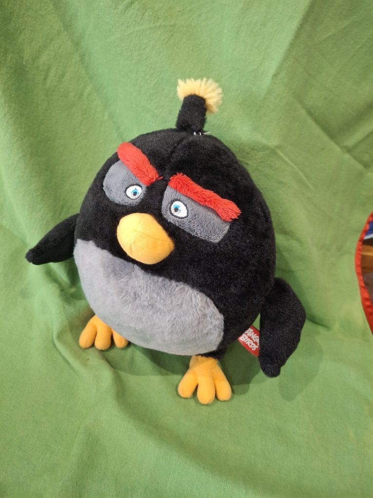 Angry birds, azul, preto, vermelho, amarelo
