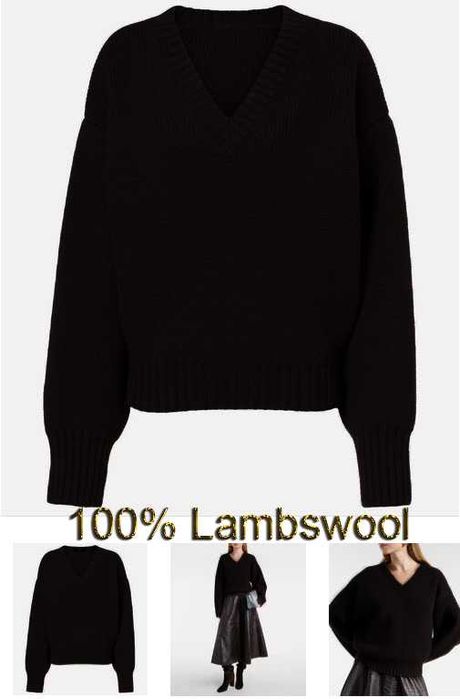 100% Lambswool Шерстяной свитер пуловер Luciano (Италия) р. XXL