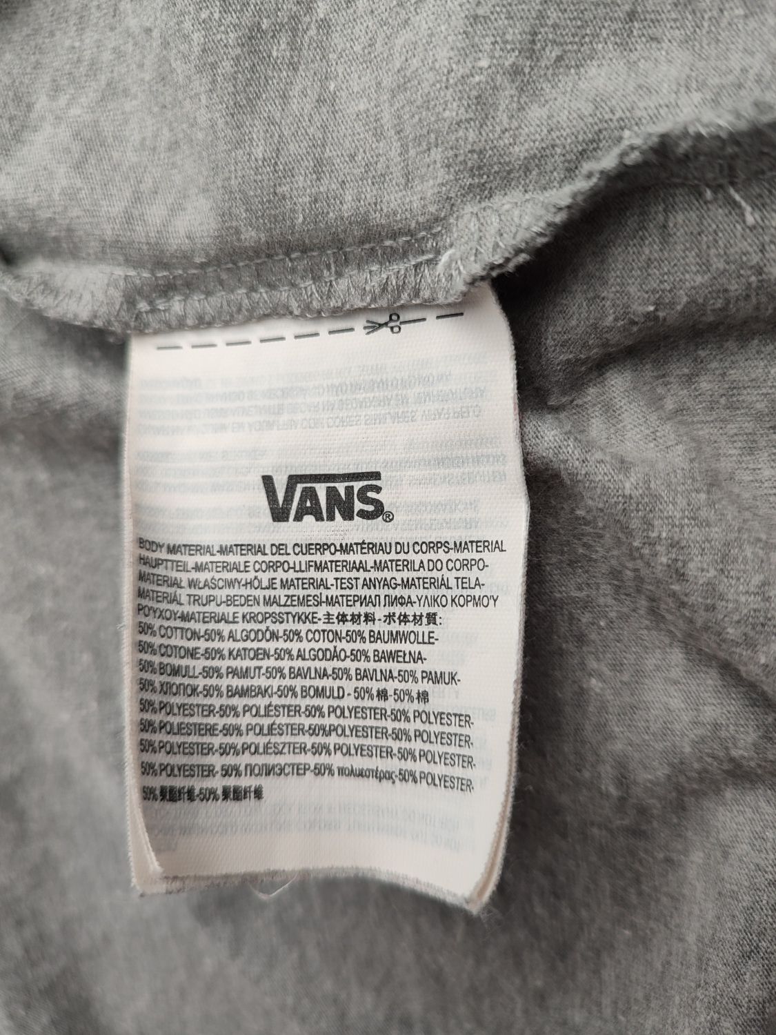 Bluza damska z kapturem Vans szara rozmiar S