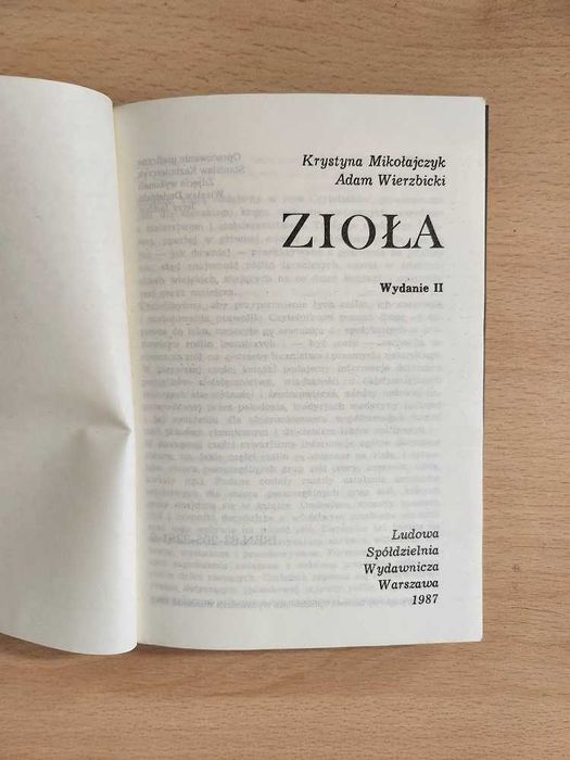 Zioła  K. Mikołajczyk, A. Wierzbicki