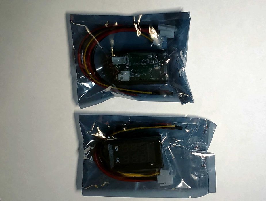 Супер вольтметр - амперметр DC 0-100V 10A 0.28" красно-синий LED