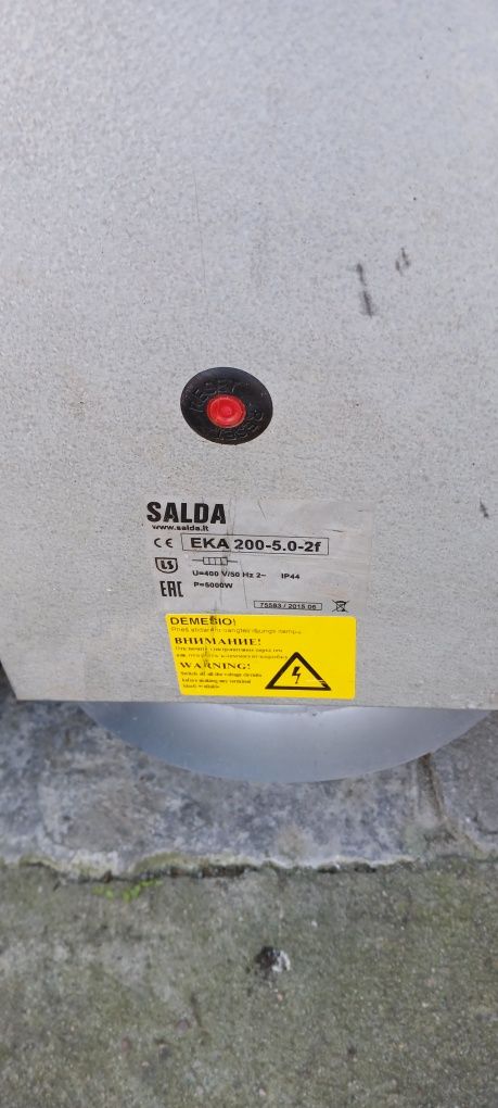 Zestaw SALDA Wentylator Nagrzewnica Komora filtra