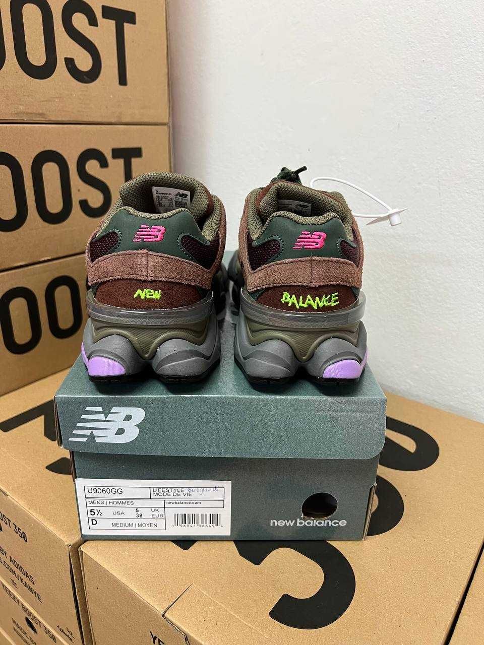 Кроссовки New Balance 9060 burgundy / Нью Беленс 9060 коричневые 38 39