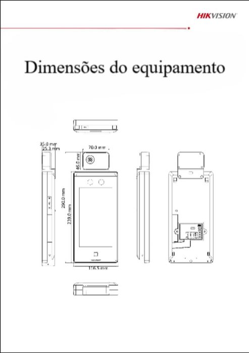 Controlador de reconhecimento facial * Hikvision
