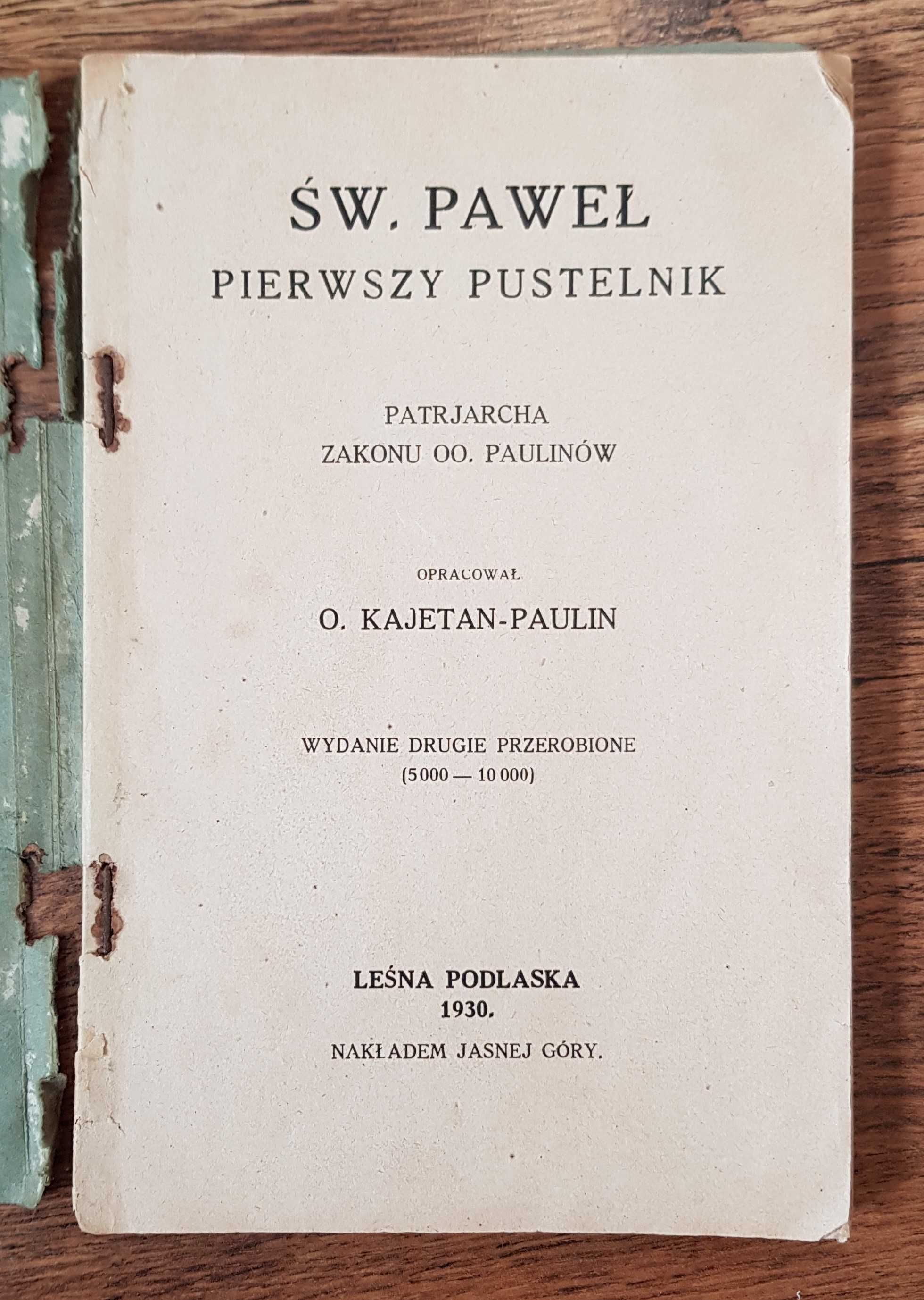 Książka. Św. Paweł pierwszy pustelnik