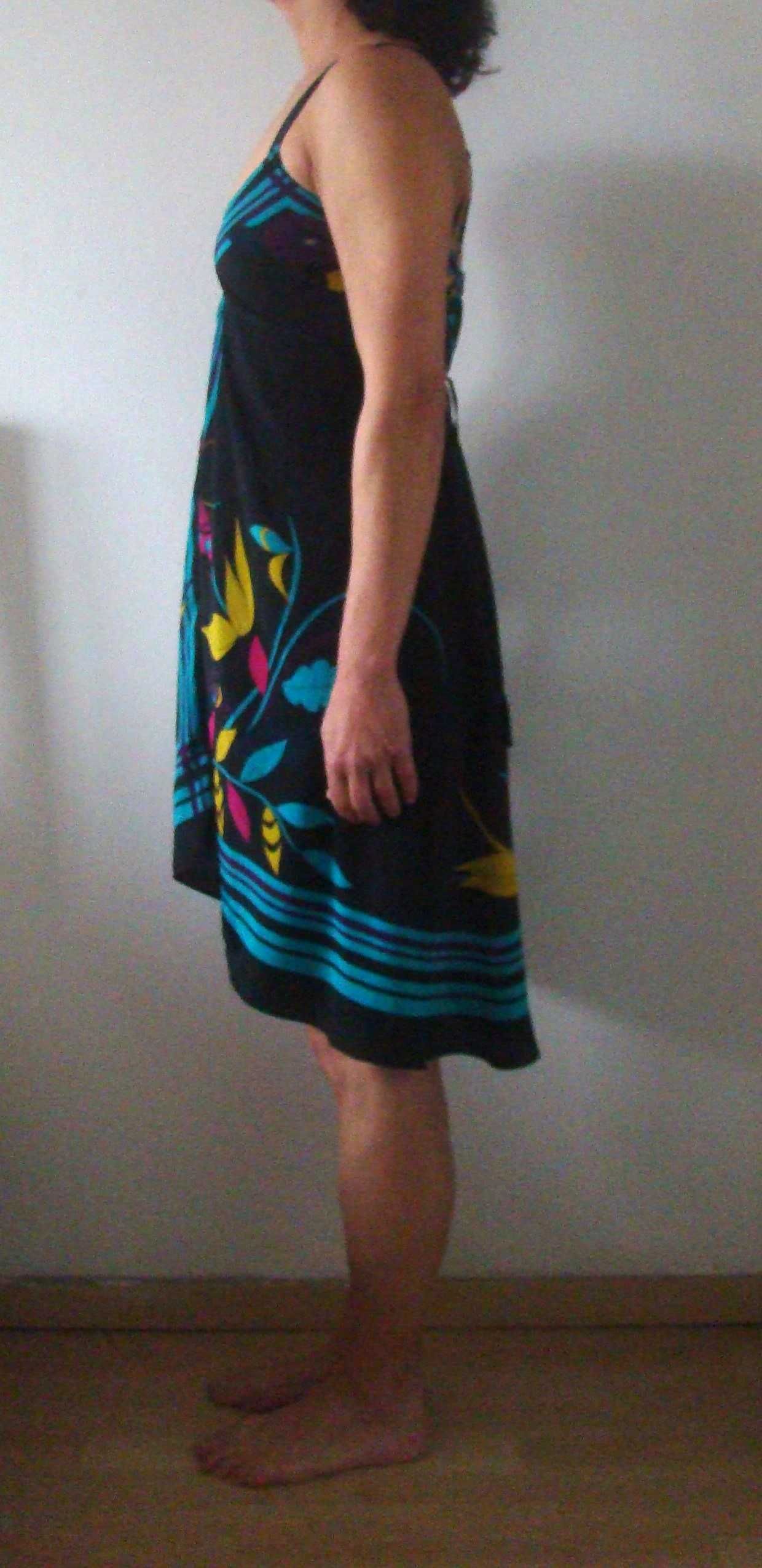 Vestido midi de cetim estampado da Mango