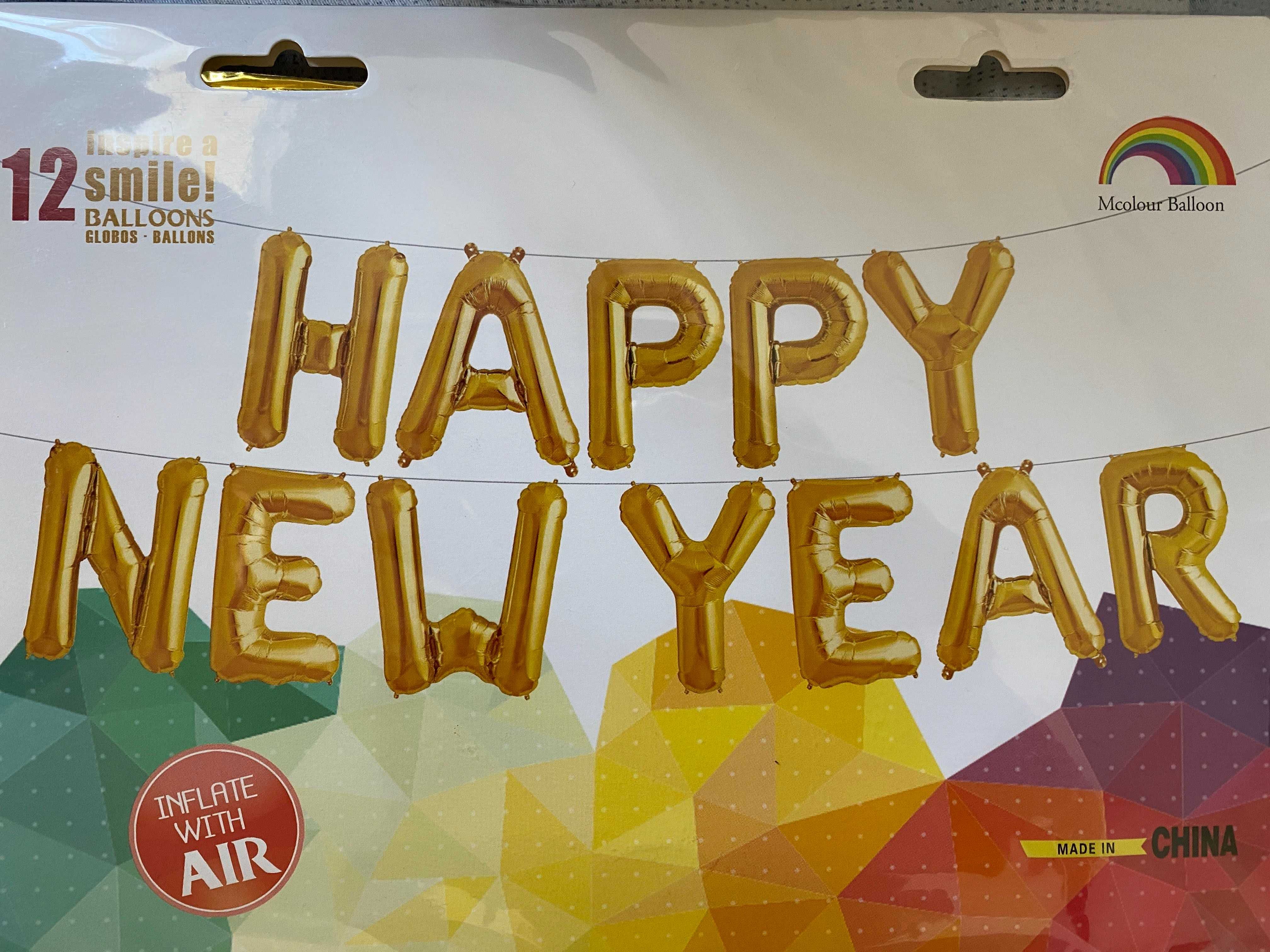 Artigos para festa - Balão de letras HAPPY NEW YEAR