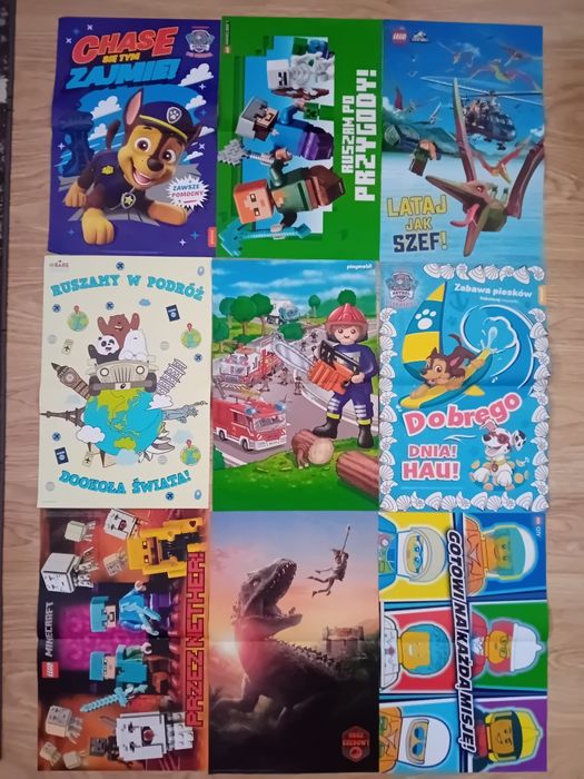 Plakaty dla dzieci Lego Psi Patrol dinozaury