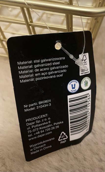 Zestaw złotych koszyków