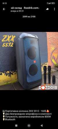 Автономная акустическая система TMG ORIGINAL ZXX-510 (BT+2MIC+USB+SD+F