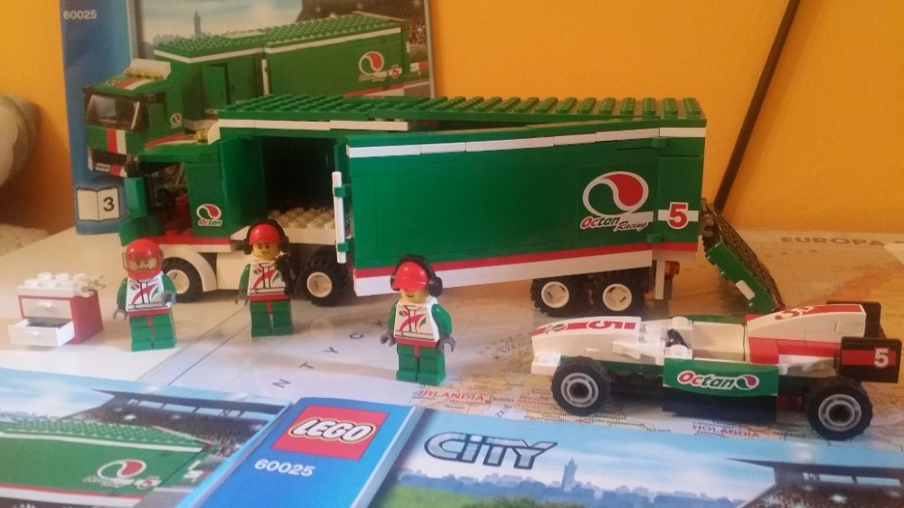 Lego City 60025 ciężarówka ekipy wyścgowej