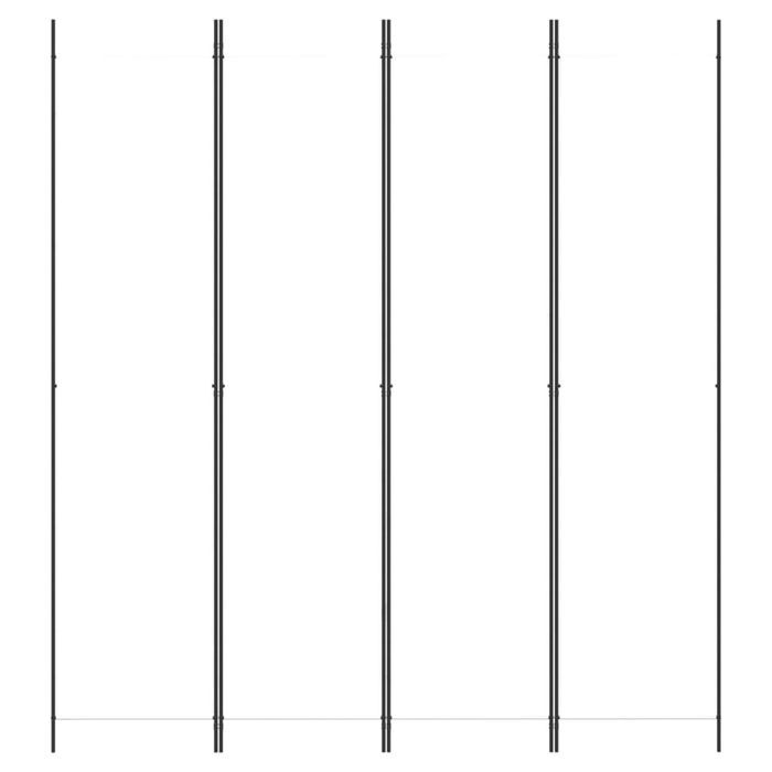 vidaXL Parawan 4-panelowy, biały, 200x220cm, tkanina