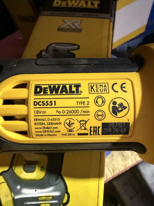 Frezarka do płyt GK DeWalt DCS551 nowa wycinarka