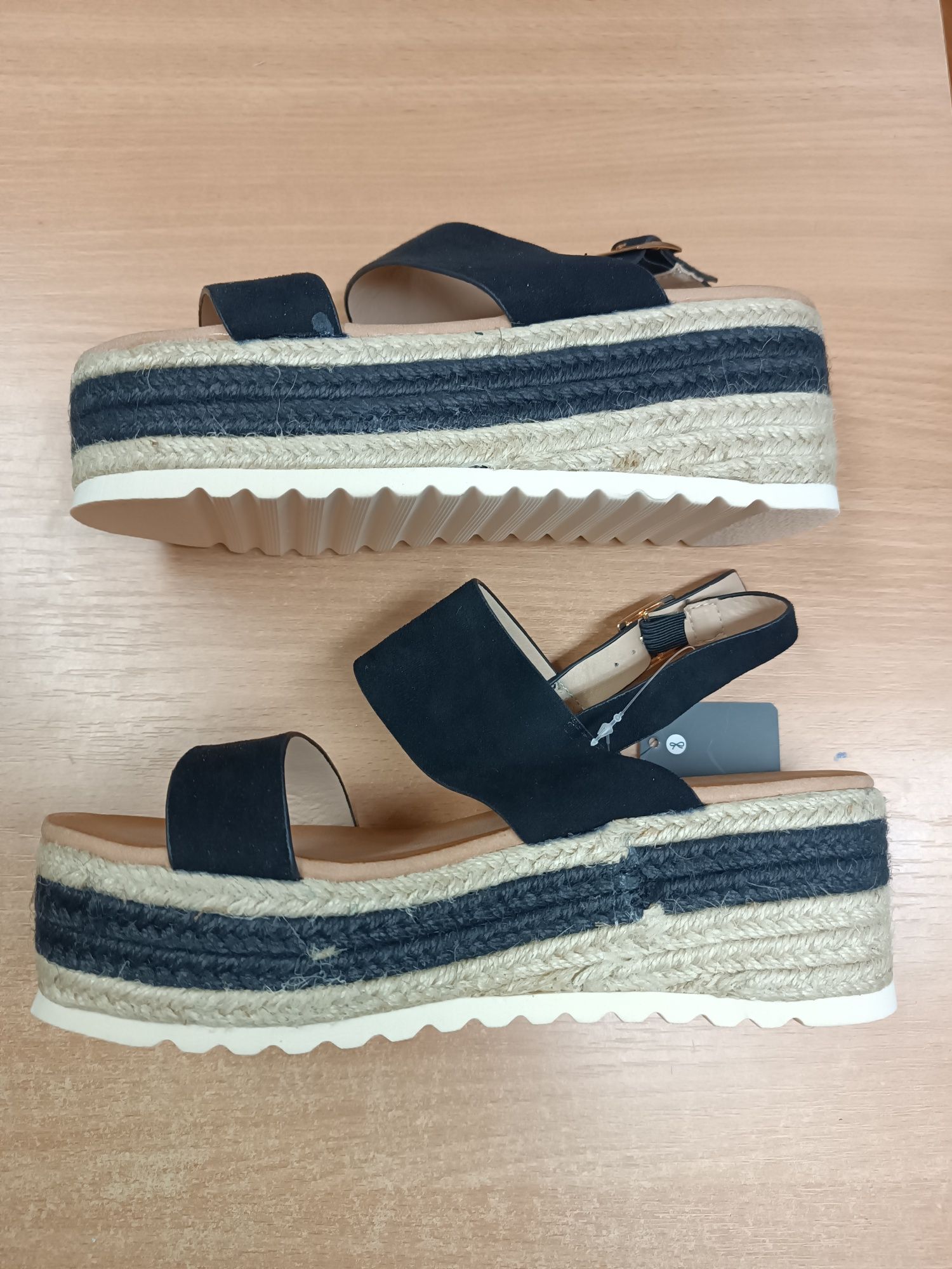 Sandałki espadryle platforma nowe 37