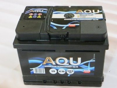 nowy akumulator AQU 62AH 550A P+ Polska 2 lata gwar 24H