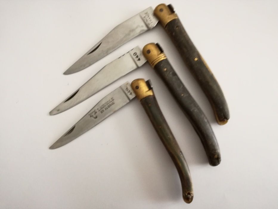 Canivetes Coleção - Lote de 2 "Laguiole" Cabo em Corno-Preço Conjunto