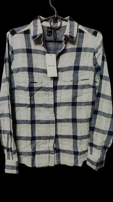 Сорочка картата Mango XS