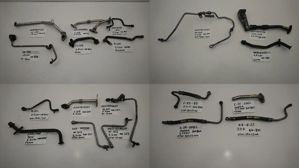 MERCEDES BMW JEEP RURKA TURBOSPRĘŻARKI