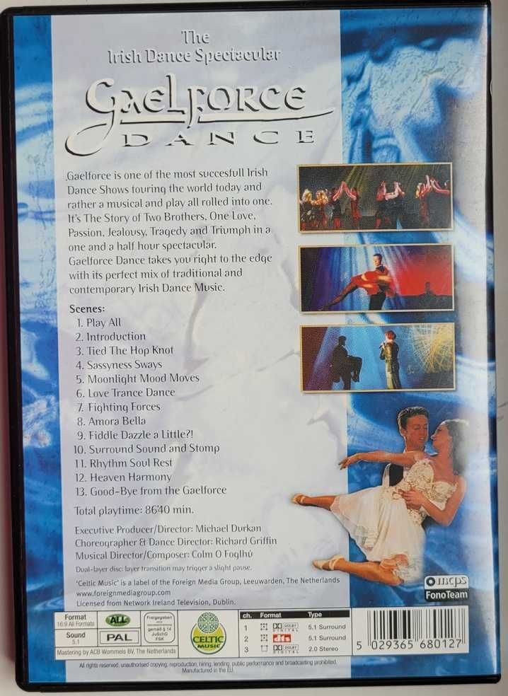 Mistrzowie tańca irlandzkiego Gaelforce Dance DVD