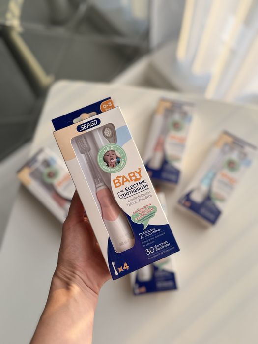 Зубна щітка дитяча 0-3 роки електро щітка дитяча seago baby