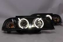 Reflektory Lampy przednie przód BMW E39 95-03 RINGI LED ANGEL EYES