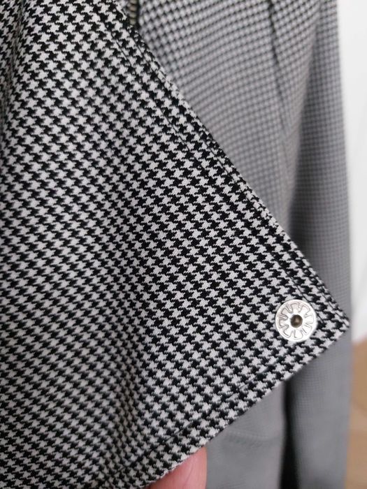 Żakiet damski o kroju ramoneski, w drobną pepitkę, Mohito, r. 38