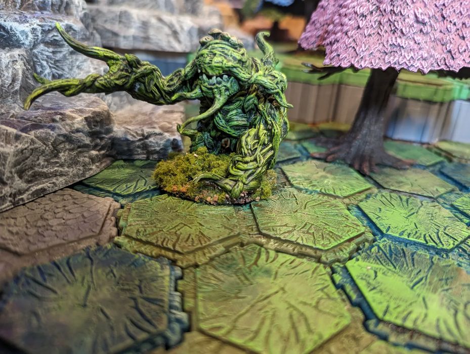 Terreno Floresta Estilo Hex para RPG e Jogos de Guerra