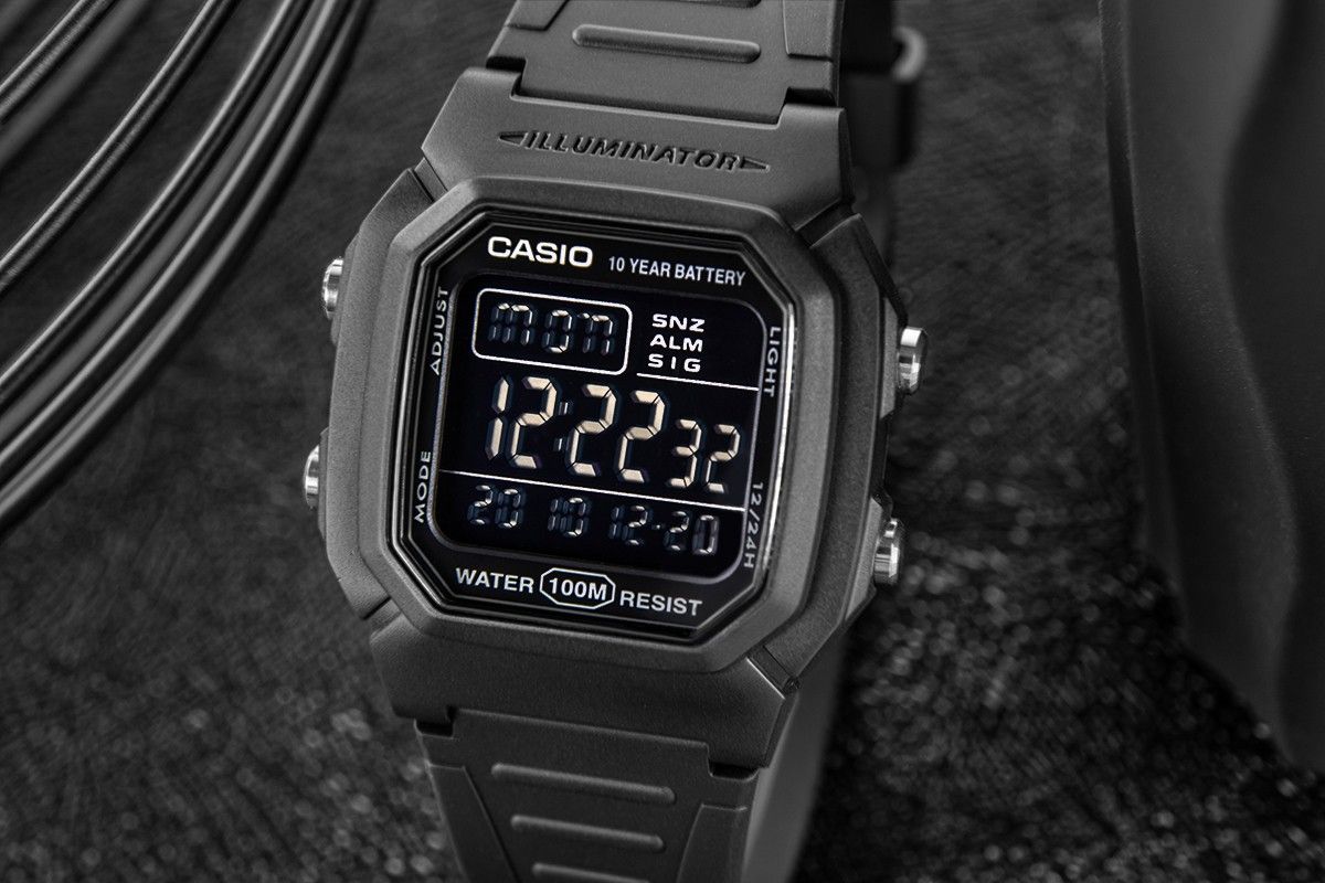 zegarek męski casio w-800h-1bvdf + box