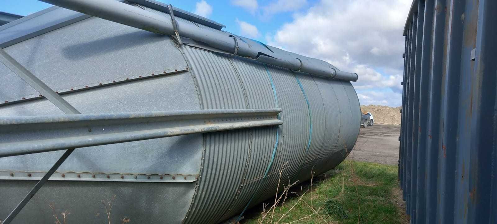 Silos lejowy paszowy zboża granulatu trociny bin podajnik żmijka