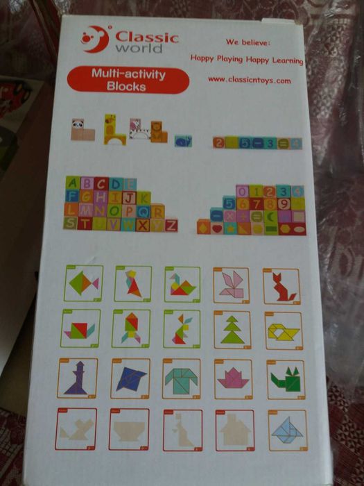 Деревянный конструктор Classic World multi activity blocks,100 деталей