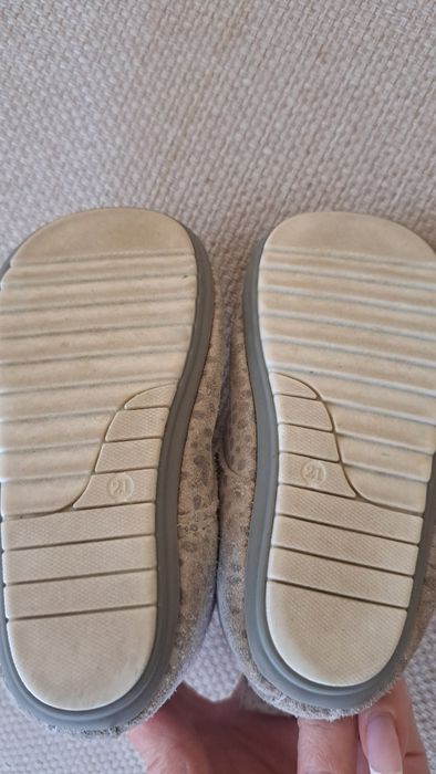 Botki skórzane  zamszowe szare 21 dla dziewczynki