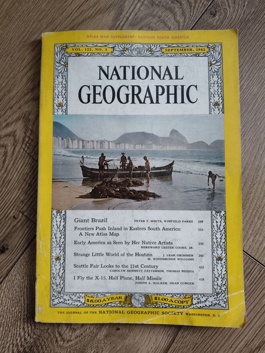 National Geographic wrzesień 1962 po angielsku