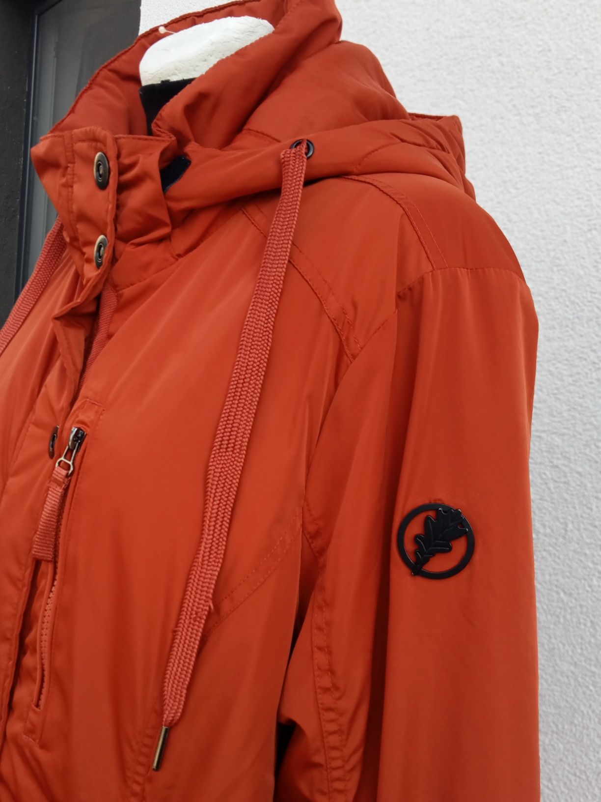 Długa kurtka damska Cellbes 46 48 pomarańczowa orange ciepła parka