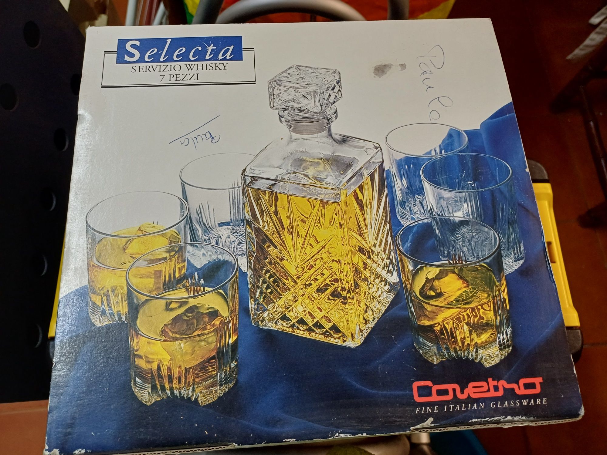 Serviço de Whisky, 7 peças Selecta em Cristal novo